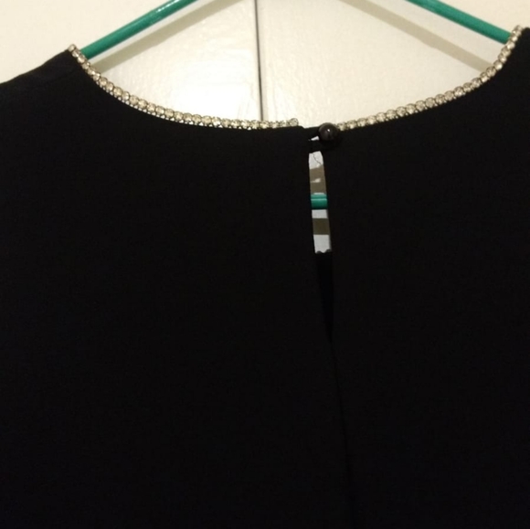 maternity dress, L, rhinestones around the neckline,black - Picture 5 of 5